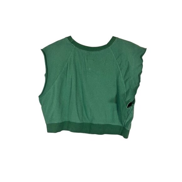 BDG Sweatshirt Top Green S Bulldog Basketball Graphic Preppy Varsity Collegiate - Picture 10 of 11